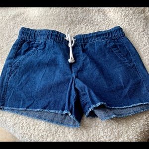 NWT Ann Taylor Loft drawstring denim shorts, SZ S